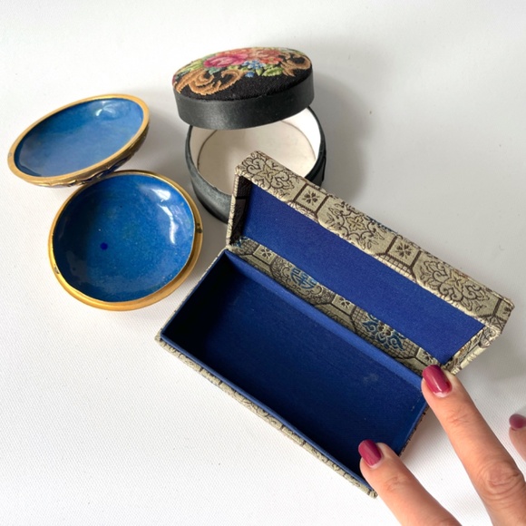 Vintage Chinese Trinket Jewelry Box Lot - Picture 2 of 5